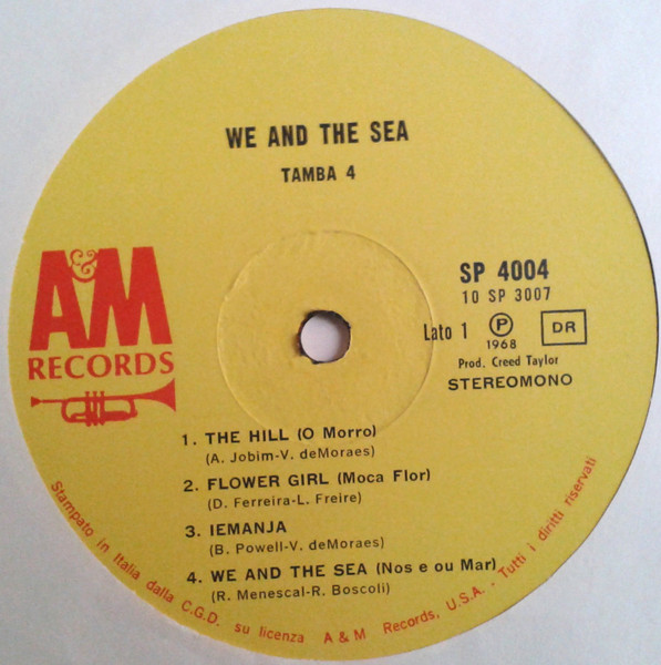 Tamba 4 - We And The Sea | A&M Records (SP 4004) - 3