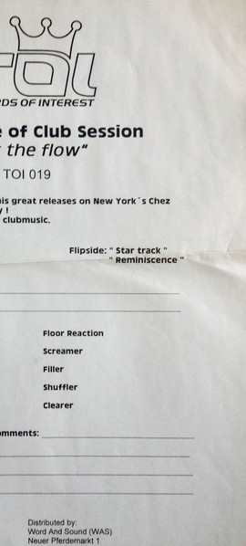 Sir George Of Club Session - Let The Flow | Trax Of Interest (TOI 019) - 2 Sir George Of Club Session - Let The Flow | Trax Of Interest (TOI 019) - 2