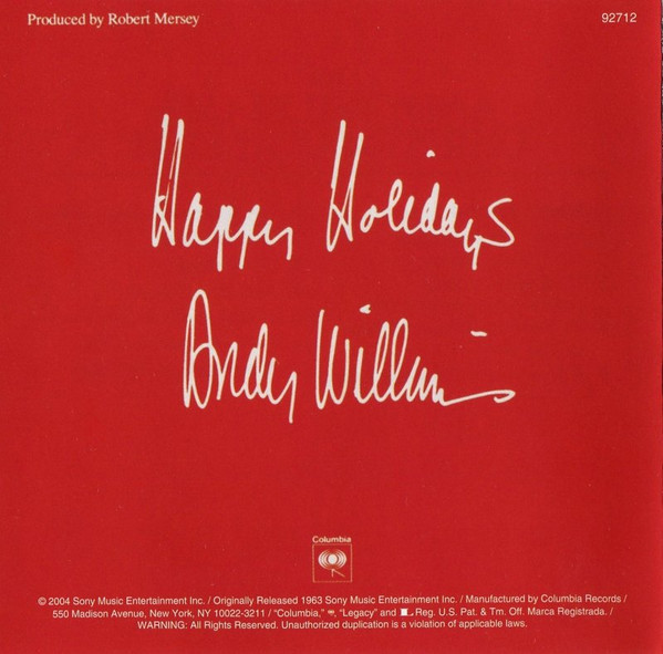 Andy Williams - The Andy Williams Christmas Album | Columbia (CK 92712) - 4