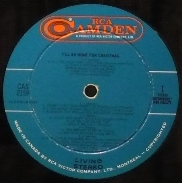 Living Trio - I'll Be Home For Christmas | RCA Camden (CAS 2159) - 2