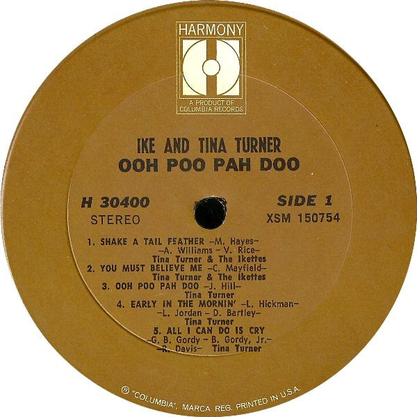 Ike & Tina Turner - Ooh Poo Pah Doo | Harmony (H 30400) - 3