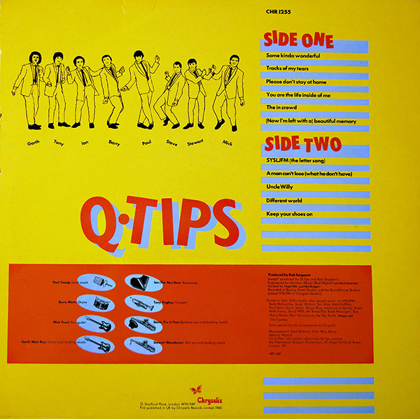 The Q Tips - Q-Tips | Chrysalis (CHR 1255) - 2 The Q Tips - Q-Tips | Chrysalis (CHR 1255) - 2