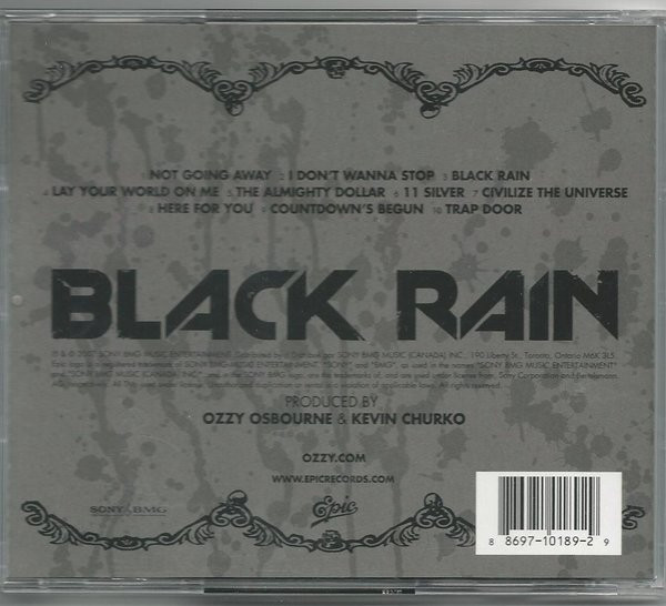 Ozzy Osbourne - Black Rain [CD] | Epic (88697 10189 2) - 2