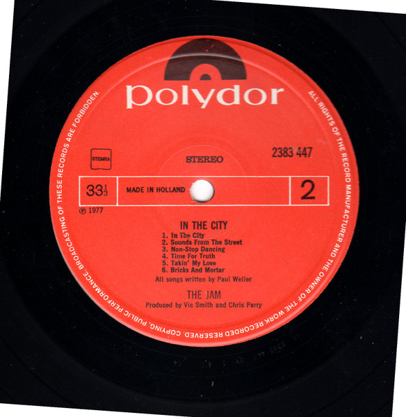 The Jam - In The City | Polydor (2383 447) - 3