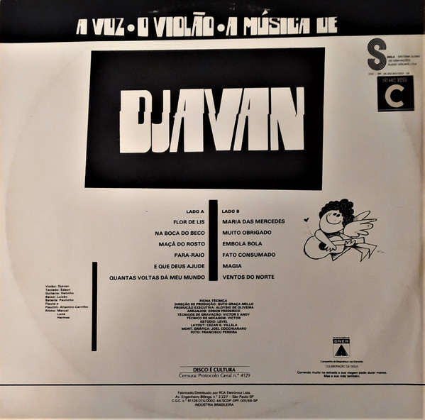 Djavan - A Voz, O Violão, A Música De Djavan | Som Livre (403.6092) - 2