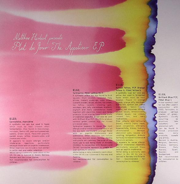 Matthew Herbert - Plat Du Jour: The Appetiser EP | Accidental (AC21)