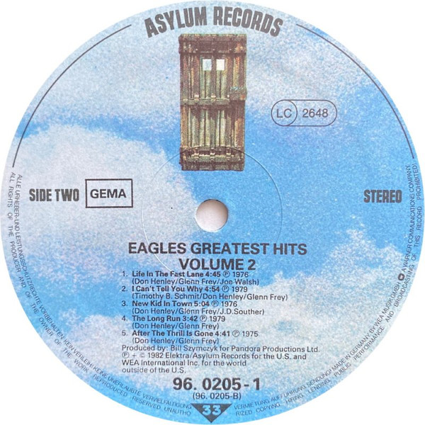Eagles - Eagles Greatest Hits Volume 2 | Asylum Records (96.0205-1) - 4 Eagles - Eagles Greatest Hits Volume 2 | Asylum Records (96.0205-1) - 4
