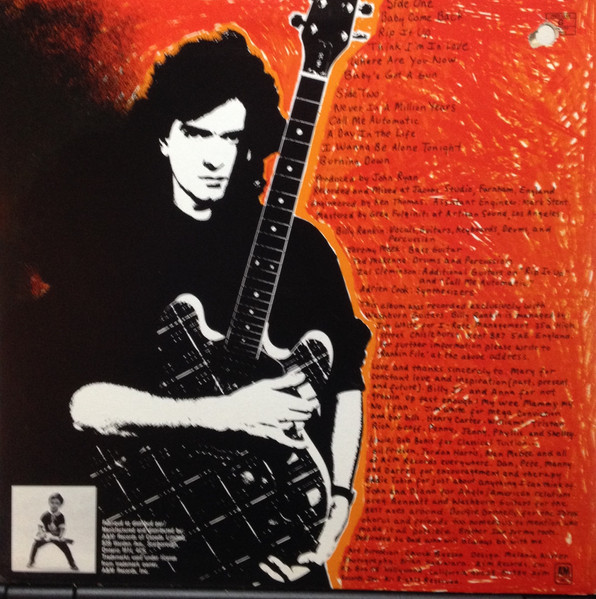 Billy Rankin - Growin' Up Too Fast | A&M Records (SP-4977) - 2