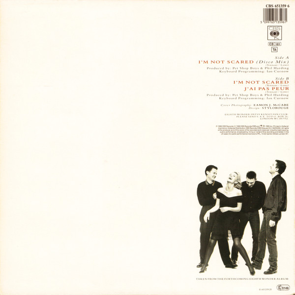 Eighth Wonder - I'm Not Scared (Disco Mix) | CBS (651359 6) - 3