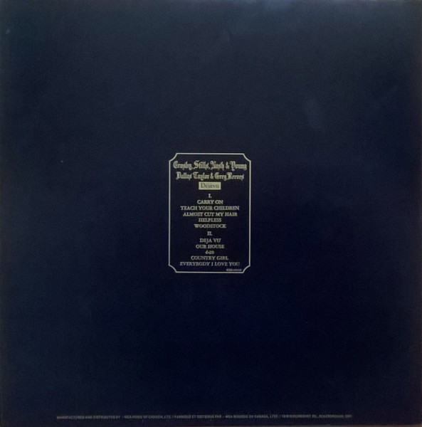 Crosby, Stills, Nash & Young / Dallas Taylor & Greg Reeves - Déjà Vu | Atlantic (KSD-19118) - 4