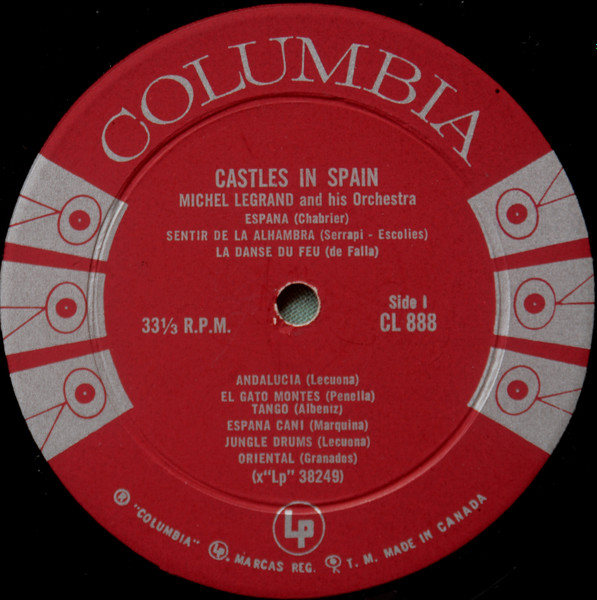 Michel Legrand Et Son Orchestre - Castles In Spain | Columbia (CL 888) - 3 Michel Legrand Et Son Orchestre - Castles In Spain | Columbia (CL 888) - 3