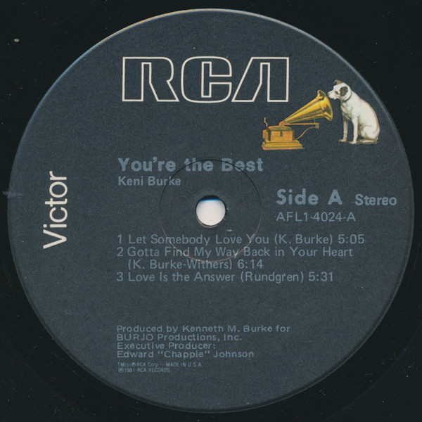 Keni Burke - You're The Best | RCA Victor (AFL1-4024) - 3 Keni Burke - You're The Best | RCA Victor (AFL1-4024) - 3
