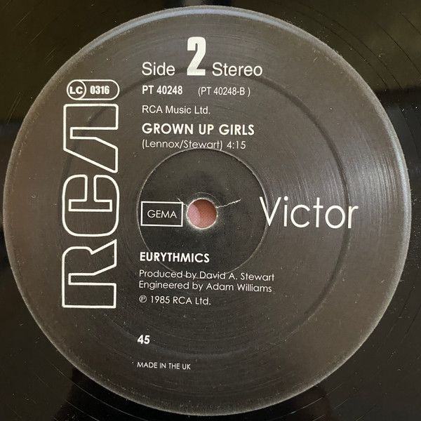 Eurythmics - There Must Be An Angel (Playing With My Heart) | RCA (PT 40248) - 4