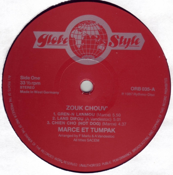 Marcé & Toumpak - Zouk Chouv' | Globe Style (ORB 035) - 3 Marcé & Toumpak - Zouk Chouv' | Globe Style (ORB 035) - 3