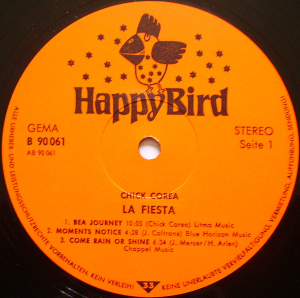 Chick Corea - La Fiesta | Happy Bird (B 90 061) - 3