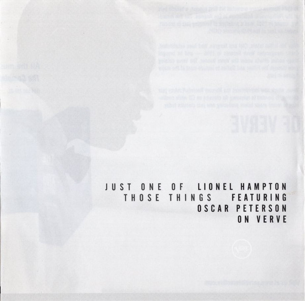 Lionel Hampton Featuring Oscar Peterson - Just One Of Those Things | Verve Records (547 437-2) - main
