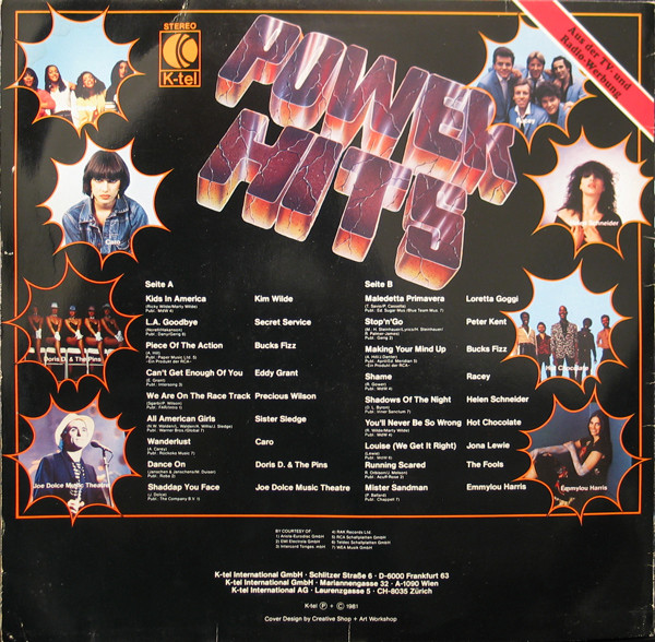 Various - Power Hits (Brandheiß, Die Top-Aktuellen Chartstürmer) | K-Tel (TG 1331) - 2