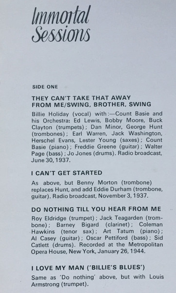 Billie Holiday - Volume 2 Lady Day | SagaPan (SAGA 6918) - 3