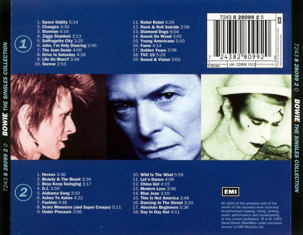 David Bowie - The Singles Collection | EMI (7243 8 28099 2 0) - 2 David Bowie - The Singles Collection | EMI (7243 8 28099 2 0) - 2