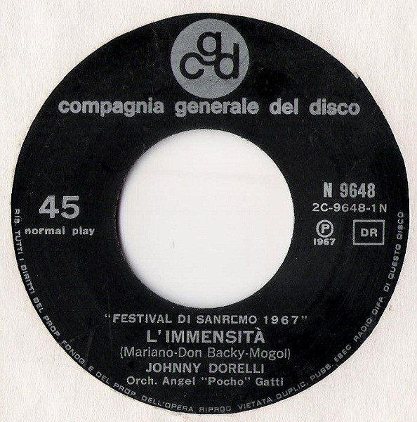 Johnny Dorelli - L’Immensità | CGD (N 9648) - 3