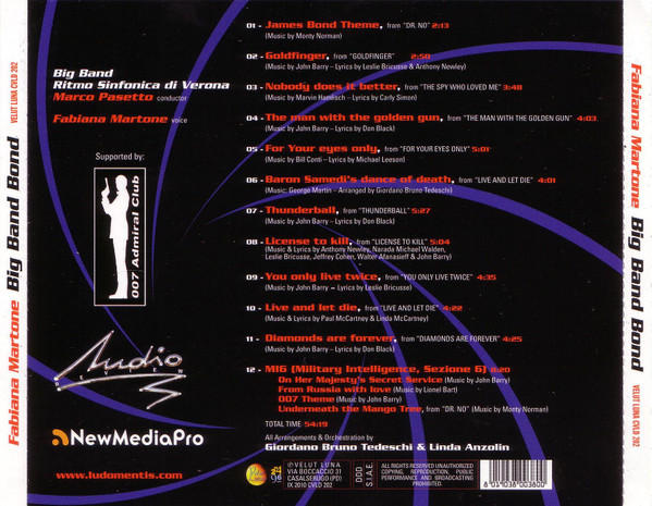 Fabiana Martone - Big Band Bond | Velut Luna (CVLD 202) - 2