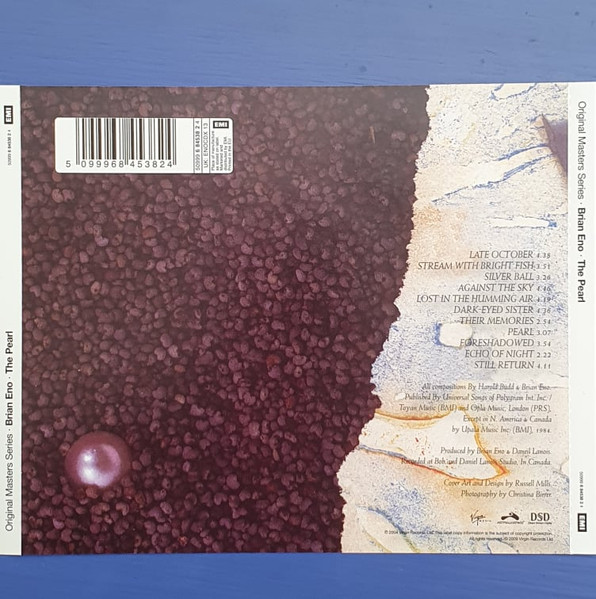 Harold Budd / Brian Eno With Daniel Lanois - The Pearl | Astralwerks (50999 6 84538 2 4) - 2