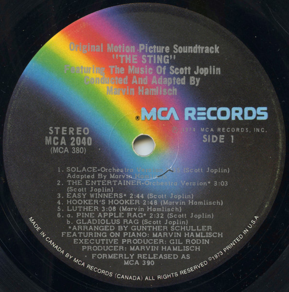 Marvin Hamlisch / Scott Joplin - The Sting (Original Motion Picture Soundtrack) | MCA Records (MCA-2040) - 3 Marvin Hamlisch / Scott Joplin - The Sting (Original Motion Picture Soundtrack) | MCA Records (MCA-2040) - 3