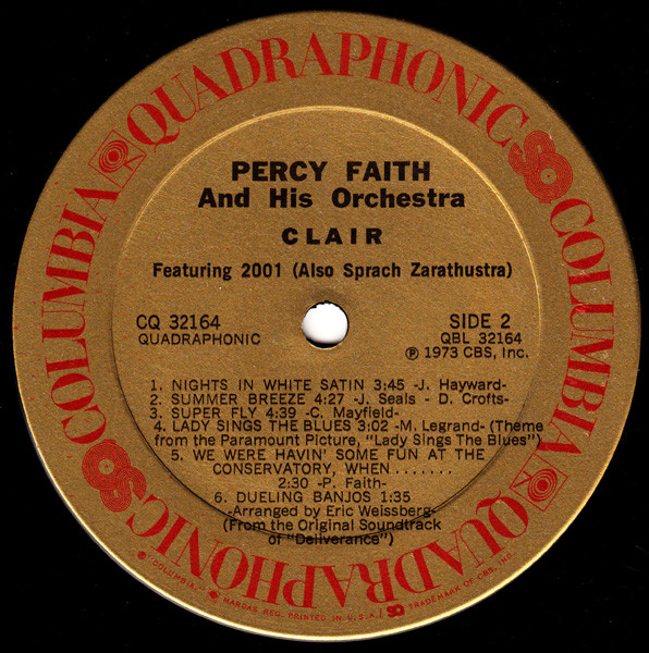 Percy Faith - Clair | Columbia (CQ 32164) - 4