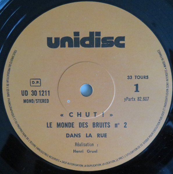 Henri Gruel - Chut!!! Le Monde Des Bruits 2 - Dans La Rue | Unidisc (UD 30 211) - 3 Henri Gruel - Chut!!! Le Monde Des Bruits 2 - Dans La Rue | Unidisc (UD 30 211) - 3