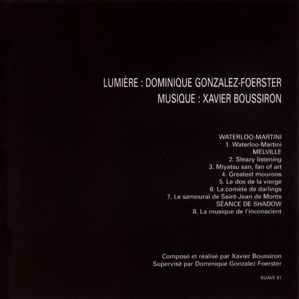 Xavier Boussiron - Waterloo-Martini / Musiques De La Carte Du Tendre | Suave (SUAVE0102) - 2