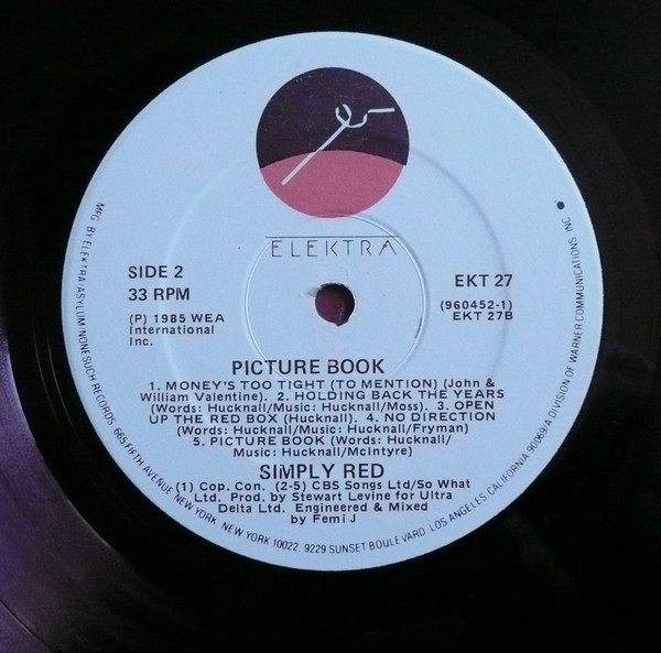 Simply Red - Picture Book | Elektra (EKT 27) - 4 Simply Red - Picture Book | Elektra (EKT 27) - 4