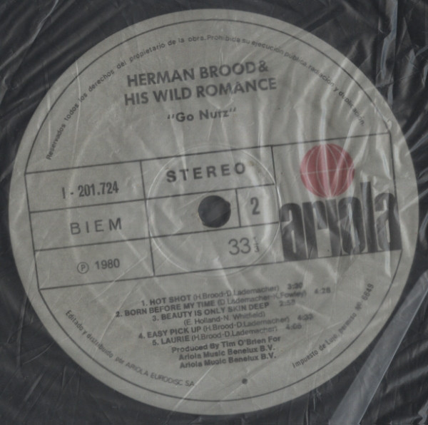 Herman Brood & His Wild Romance - Go Nutz - Vinilo | Ariola (I-201.724) - 4 Herman Brood & His Wild Romance - Go Nutz - Vinilo | Ariola (I-201.724) - 4