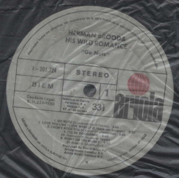 Herman Brood & His Wild Romance - Go Nutz - Vinilo | Ariola (I-201.724) - 3 Herman Brood & His Wild Romance - Go Nutz - Vinilo | Ariola (I-201.724) - 3