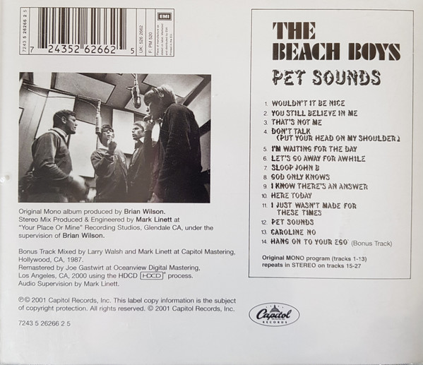 The Beach Boys - Pet Sounds | Capitol Records (7243 5 26266 2 5) - 2