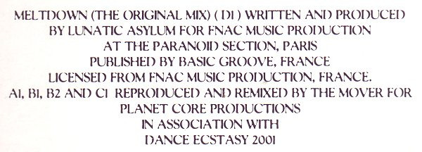 Lunatic Asylum - The Meltdown Mixes - A.L.S.O. Remixed By The Mover | Dance Pool (DAN 659704 6) - 3 Lunatic Asylum - The Meltdown Mixes - A.L.S.O. Remixed By The Mover | Dance Pool (DAN 659704 6) - 3