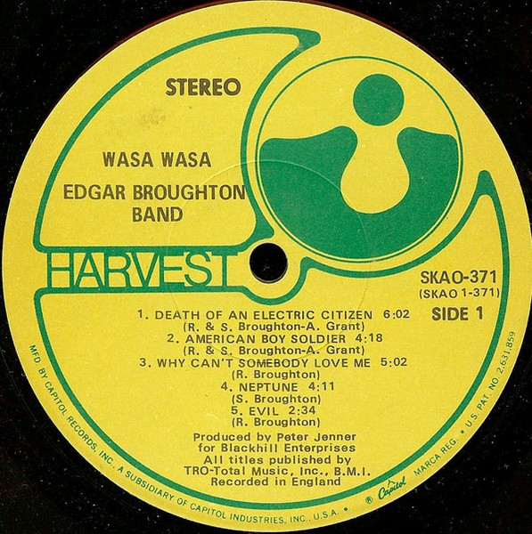 The Edgar Broughton Band - Wasa Wasa | Harvest (SKAO-371) - 2