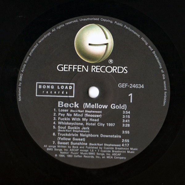 Beck - Mellow Gold | Geffen Records (GEF-24634) - 3