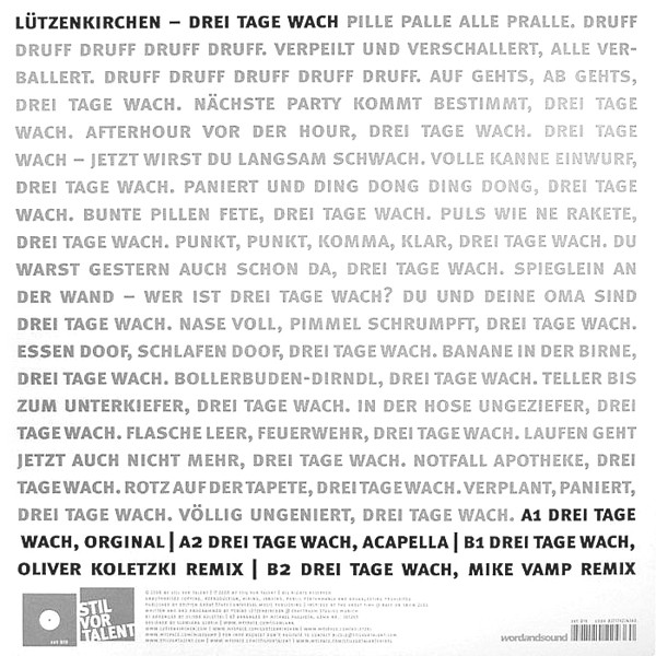 Drei Tage Wach