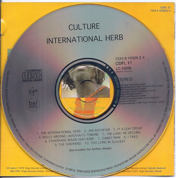 Culture - International Herb | Virgin (CDFL17) - 3 Culture - International Herb | Virgin (CDFL17) - 3