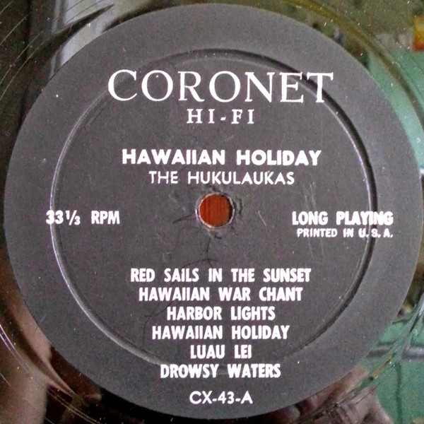 Harry Kaapuni And His Royal Polynesians - Aloha Hawaii | Coronet Records (CX-43) - 3 Harry Kaapuni And His Royal Polynesians - Aloha Hawaii | Coronet Records (CX-43) - 3