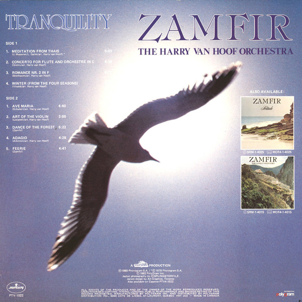 Gheorghe Zamfir - Tranquility | Mercury (PTV-1022) - main Gheorghe Zamfir - Tranquility | Mercury (PTV-1022) - main