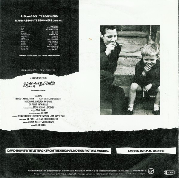 David Bowie - Absolute Beginners | Virgin (107 937) - 2 David Bowie - Absolute Beginners | Virgin (107 937) - 2