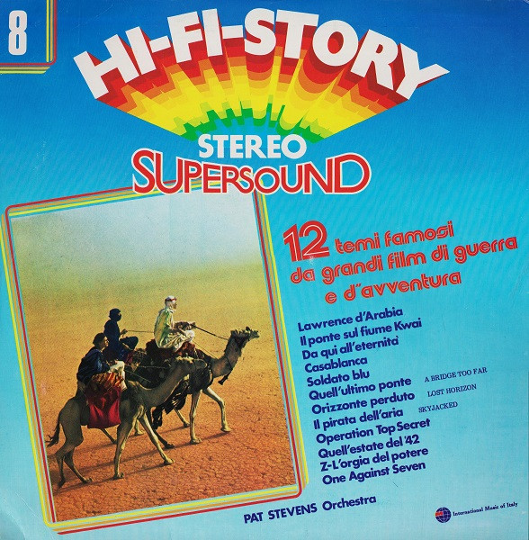 Pat Stevens Orchestra - 12 Temi Famosi Da Grandi Film Di Guerra E D'Avventura | I.M.I. International Music Of Italy (HFS-08)