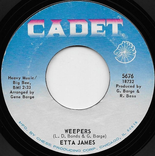 Etta James - Losers Weepers - Part 1 / Weepers | Cadet (5676) - 2