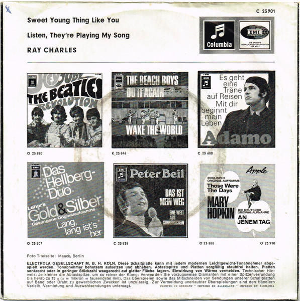 Ray Charles - Sweet Young Thing Like You | Columbia (C 23 901) - 2