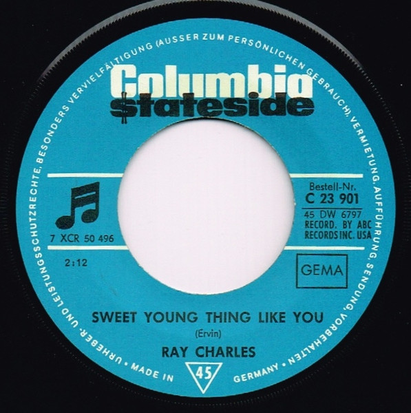 Ray Charles - Sweet Young Thing Like You | Columbia (C 23 901) - 3