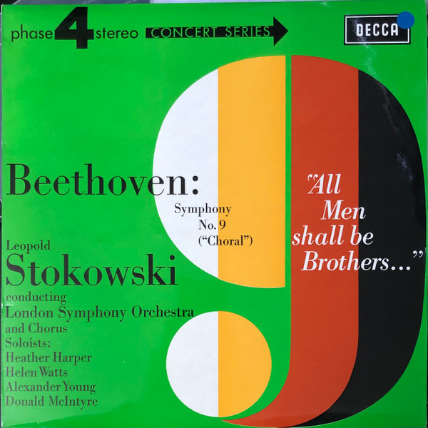 Ludwig van Beethoven : Leopold Stokowski Conducting London Symphony Orchestra & London Symphony Chorus - Symphony No. 9 ("Choral") | Decca (PFS 4183) - main