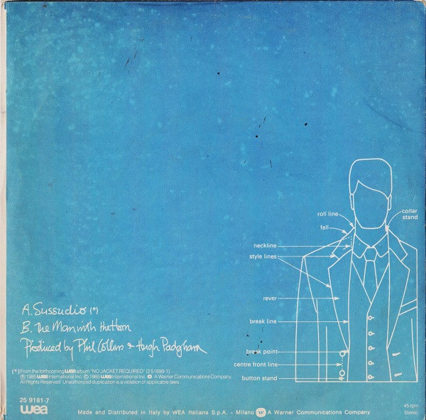 Phil Collins - Sussudio | WEA (25 9181-7) - 2