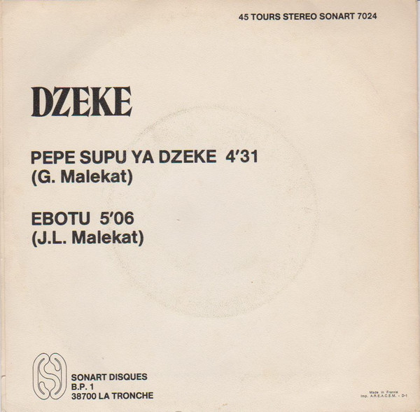 Pepe Supu Ya Dzeke / Ebotu