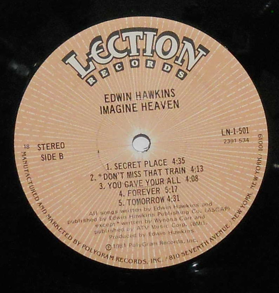 Edwin Hawkins - Imagine Heaven | Lection Records (LN-1-501) - 4